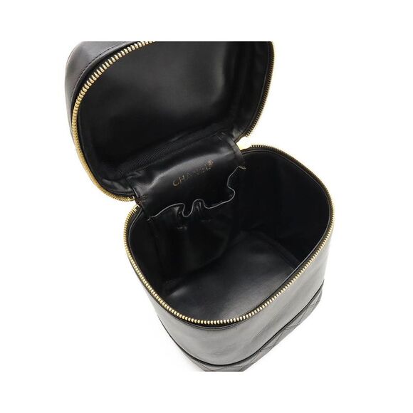 Pre Loved Chanel  Black Leather Vanity Case - Picture 7 of 8